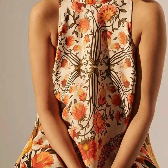 Farm Rio Floral Halter Maxi Dress - Small - Picture 6 of 9